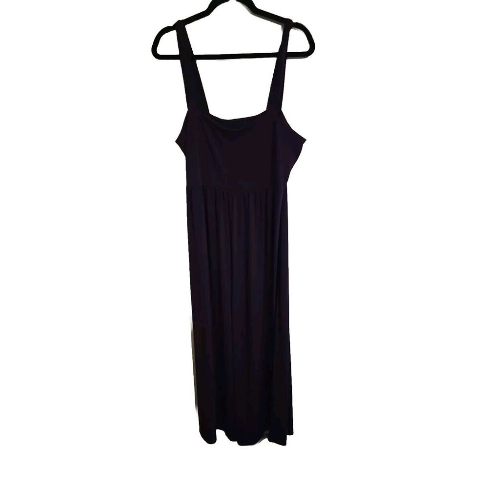 Bella Flore Purple Straight Leg One Piece Sleeveless Jumpsuit Womans Plus Sz 1X